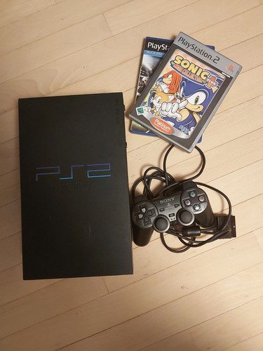 Playstation fat schwarz - playstation, 2