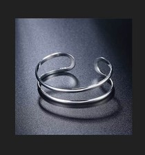 Armspange Damen Unisex Sterling Silber 925 Armband Armreif 7cm Durchmesser