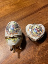 Ei Schmuckdose Porzellanei