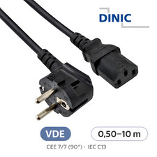 Kaltgerätekabel Schuko Winkel