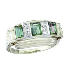 Tourmaline Diamond Ring 585