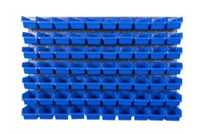 Werkzeugwand mit 70 blauen Küvetten NP8 - 120x80cm Organisationstafel