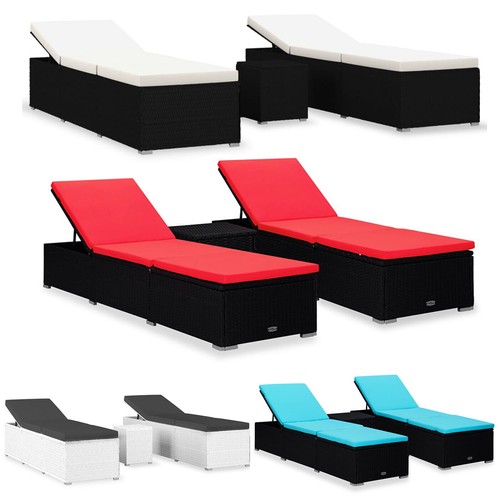Polyrattan sonnenliege - polyrattan,