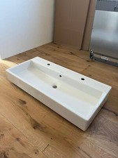 Duravit Vero Air Waschtisch geschliffen mit 2x1 Hahnloch 100x47 cm mit Überlauf