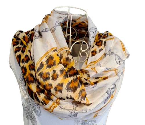 Schal tuch mit animal print - schal,