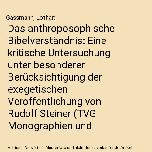 Das anthroposophische