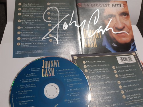 Johnny cash autograph - cd, 16
