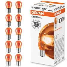 10x OSRAM PY21W BLINKER ORANGE 12V 21W BAU15s 7507 Kugellampe Glühbirne Original