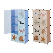 LIVARNO HOME ® Steckregal für Kinder in Unterwasser-Optik / Blau oder Beige