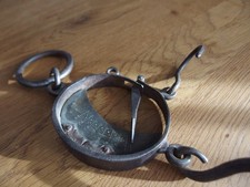 antike Sackwaage _ Metall _ 2 Skalen _ Mondwaage _ Zugwaage ***** echt vintage