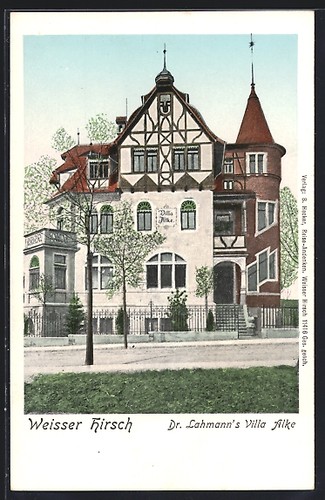 Ansichtskarte dresden weißer - ansichtskarte, dresden-weißer