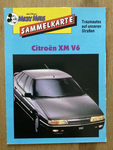 Micky maus sammelkarte - sammelkarte, citroen