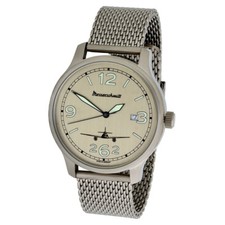 Messerschmitt Fliegeruhr Quarz ME42-ALU-M 5 ATM swiss-Ronda-Quarzwerk Edelstahl