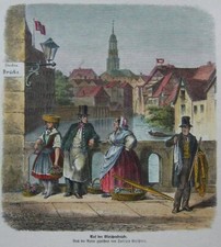 Hamburgensie, handkoloriert -