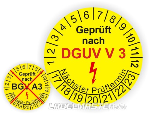 Prüfplaketten geprüft nach - geprüft,