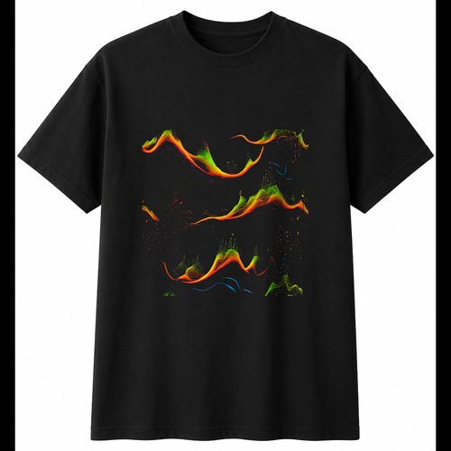Neon sound wave - neon, glowing