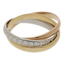 Ring tricolor 750 - k, gold