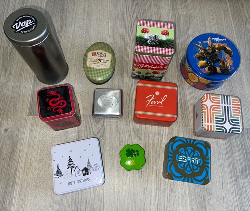 Konvolut alte blechdose - 11, x