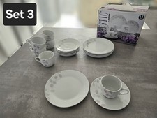 6 Kaffeetassen 6 Untertellern 6 Teller Domestic by Mäser Porzellan #3