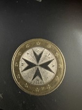 1 Euro Münze Malta 2008 Mit  (F) im Stern- Sehr Selten