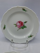 Meissen rote Rose Kuchenteller