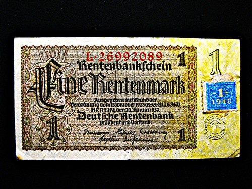 Ddr rentenmark mit kupon - ddr,