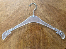 20 Kleiderbügel glasklar transparent Kleiderschrank Konfektion 43 cm