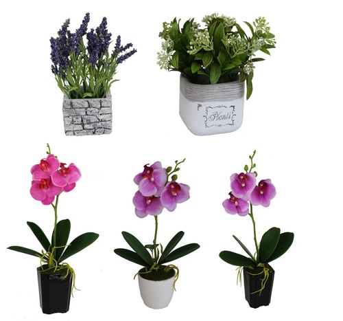 Künstliche blumen topf - in,