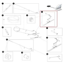 Thule Ski Assembly-RH Ski Pulk für Chariot Cross-Country Skiing Kit