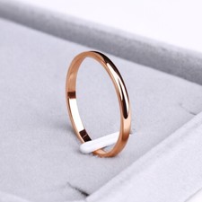 Edelstahl Ring Fingerring Gold