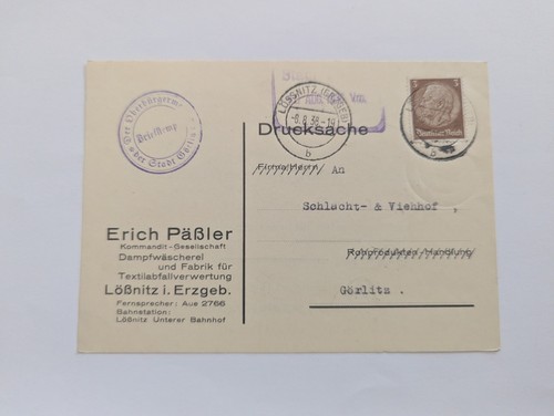 Deutsches reich firmenkarte - deutsches,