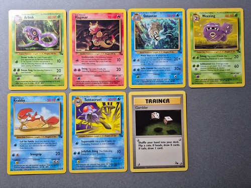 Pokemon fossil karten set - fossil,