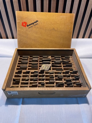 Gravograph schriftsatz vintage - gravograph,