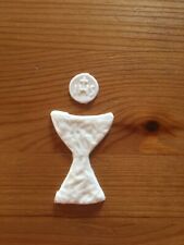 Verzierwachs Kelch weiß +