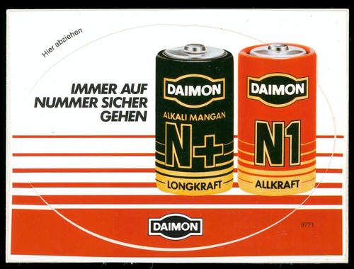 Werbe aufkleber daimon - aufkleber,