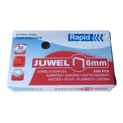 Rapid 6mm heftklammern juwel - 6mm,