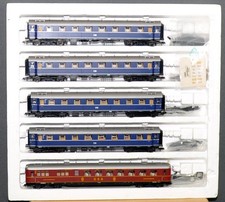 Liliput 844 F D-Zug  5 Schnellzugwagen  DB / DSG  blau + rot  sehr gut  OVP  H0