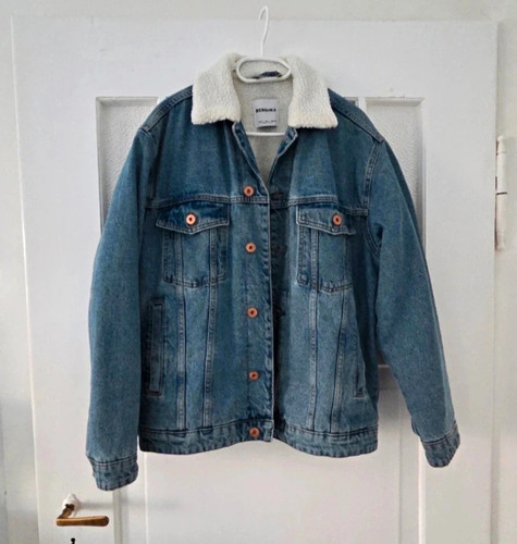 Bershka damen jeansjacke mit - bershka,