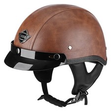 Retro Motorradhelm Rollerhelm Schutzbrillen Oldtimerhelm Halbschale Helmet