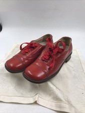 Vintage Kinder Lederschuhe Rot