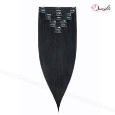 170G Dick Echthaar Clip In Echt Haar Extensions Haarverlängerung 8 Tressen Blond