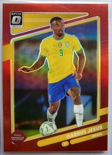 Gabriel Jesus /149 Panini Donruss Road to Qatar Optic Red Prizm 2020-21 #22