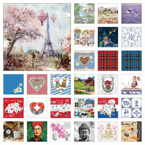 Servietten papier 33x33cm - 20,