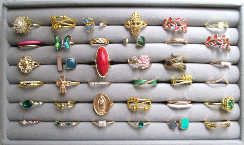 Konvolut modeschmuck ringe - modeschmuck,