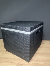 Keter Kühlbox "IceCube" Rattanoptik Kühler Getränkekühler 24h Kälte Hocker 
