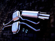 Auspuff Auspuffanlage Endschalldämpfer ab KAT für Opel Omega B 3,0 3,2 V6 Kombi