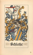 1880 Wappen Familie Crest