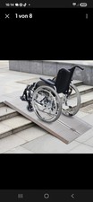 Rollstuhlrampe aus Alu klappbar 80cm Rampe Rollirampe Rollstuhl