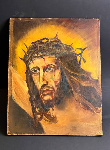 Jesus mit der - dornenkrone, Öl