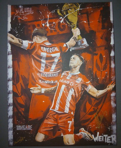 Fußball wandbild leinwand - fußball,